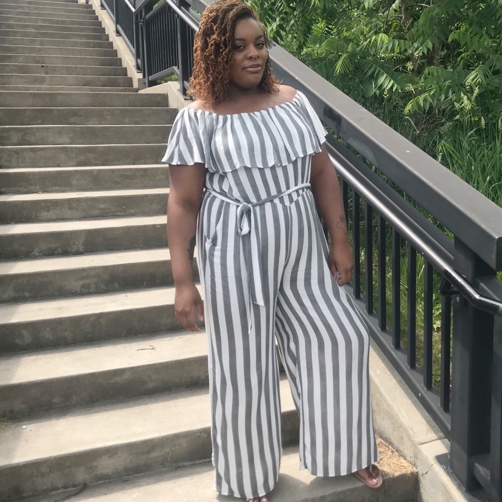 💛Blurred Lines Striped Jumpsuit💛